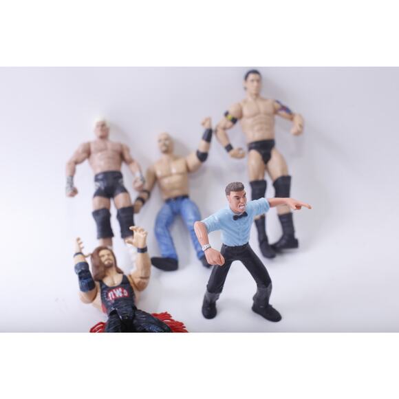 WWE, Action Figure, Wrestlers, Lot, Mattel, 2010, Referee, Small, PVC Figure, Lo - Picture 2 of 4
